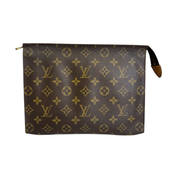 LV 老花洗漱大號手拿包 