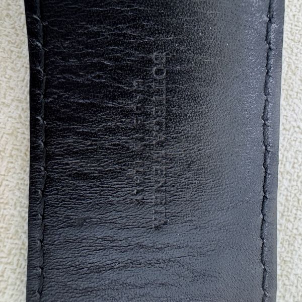 Bottega Veneta 銀頭 藍編織 皮帶 腰帶 