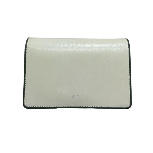 Agnes b. 淺綠 綠邊短款錢包 