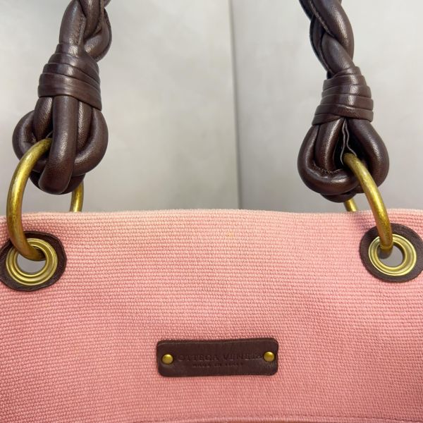 Bottega Veneta 粉紅色帆布托特包 