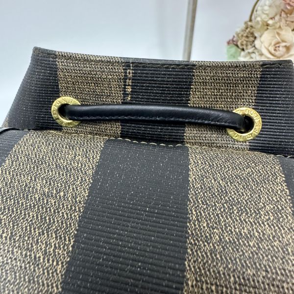 Fendi Pequin 條紋背包 
