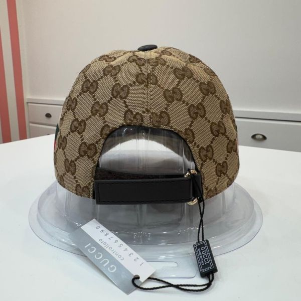 Gucci 帆布雪莉線棒球帽 