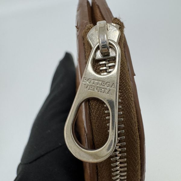 Bottega Veneta 棕色編織零錢包 