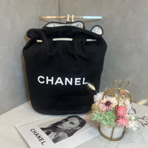 Chanel 帆布後背包 