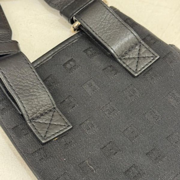 BALLY 黑色帆布背包 
