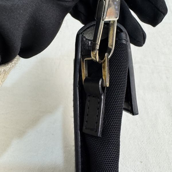 Gucci 黑色尼龍多功能鑰匙包 