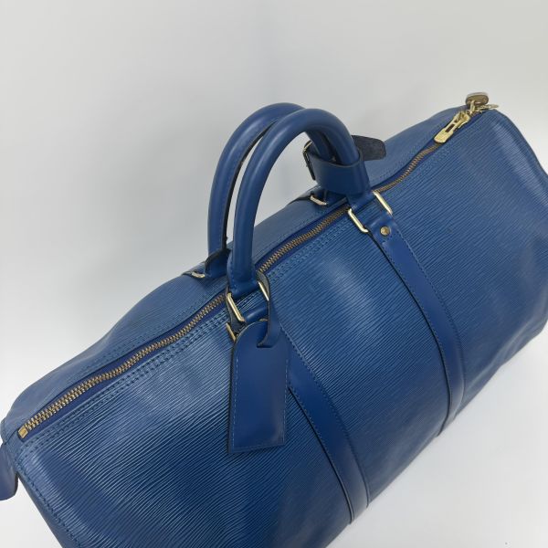 Louis Vuitton Keepall 50藍色旅行袋 