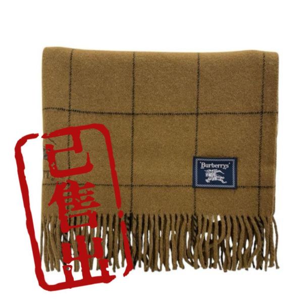 Burberry 巴寶莉 純羊毛圍巾 保暖毯 