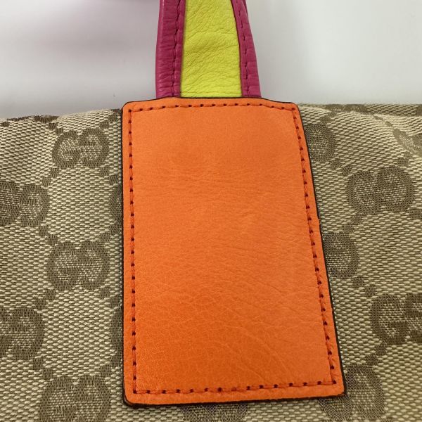 Gucci 古馳 超大購物米色帆布托特包 