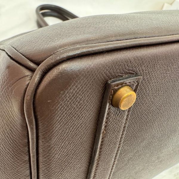 Hermès Birkin 柏金包 35 深巧克力色 