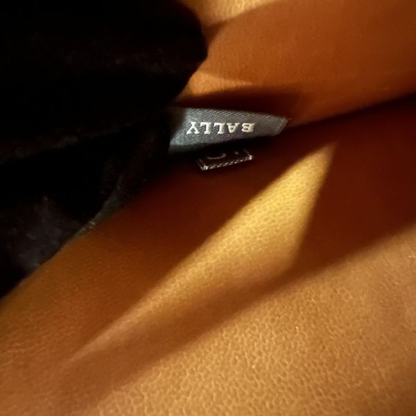 Bally 復古浮雕B黑棕雙色皮革手提包Tote Bag /公事包* 