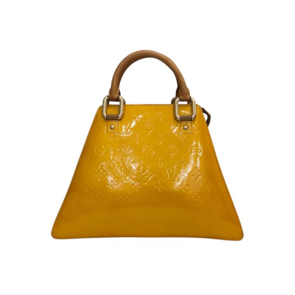 Lv 黃漆皮手提包 