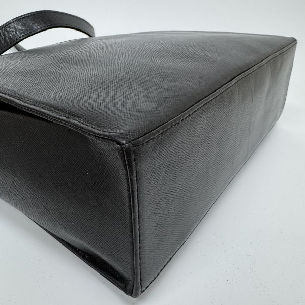 YSL 黑色鱷魚皮 斜挎包 