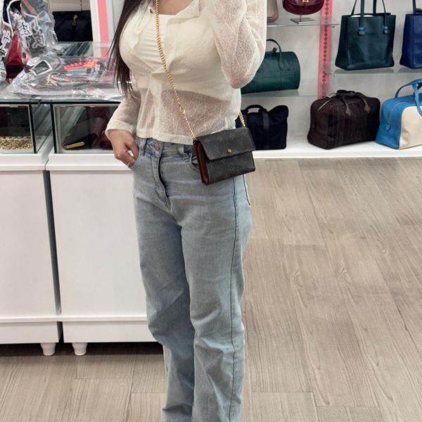 Louis Vuitton 滿版老花中夾 