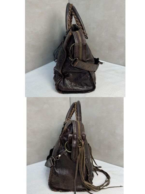 Balenciaga Le City 黑色機車包 
