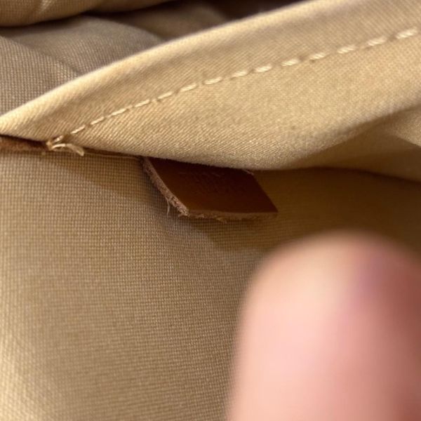 Louis Vuitton 黃色丹寧拼焦糖皮革斜背包 