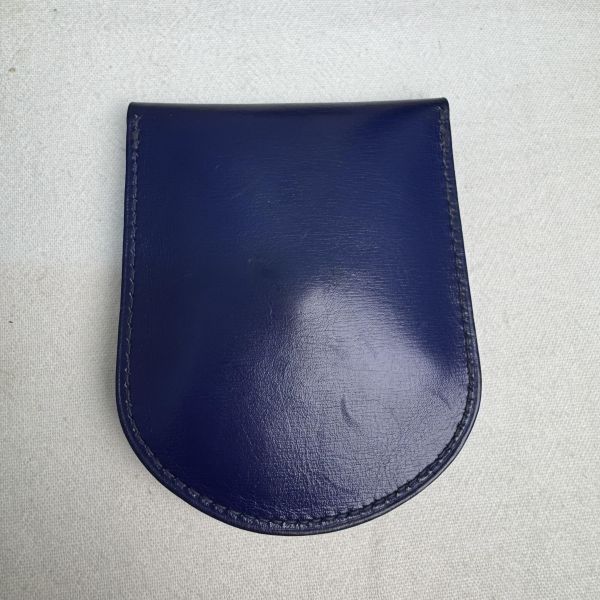 Hermès 迷你藍零錢包 