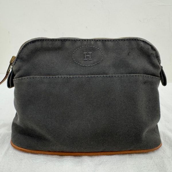 Hermès 帆布化妝品袋 