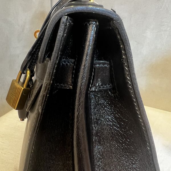 Hermès Kelly 32 黑色金扣 