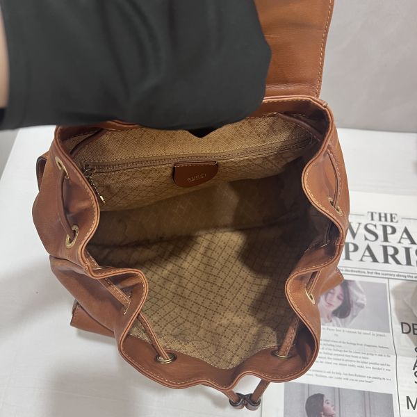 Gucci 竹節雙肩包 