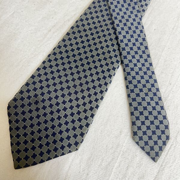 Dior 藍圓點領帶（中古） 