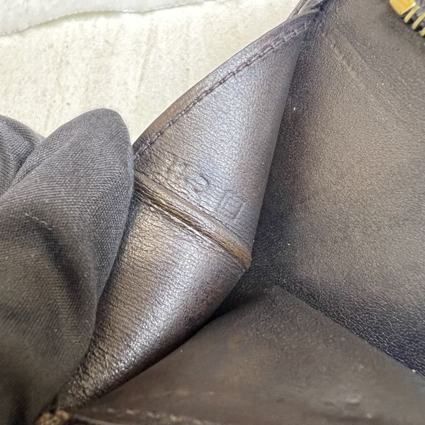 Hermès 黑色牛皮長夾 