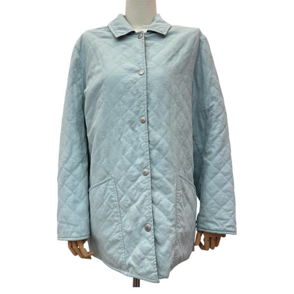 Burberry 淺藍色菱格絎縫外套 