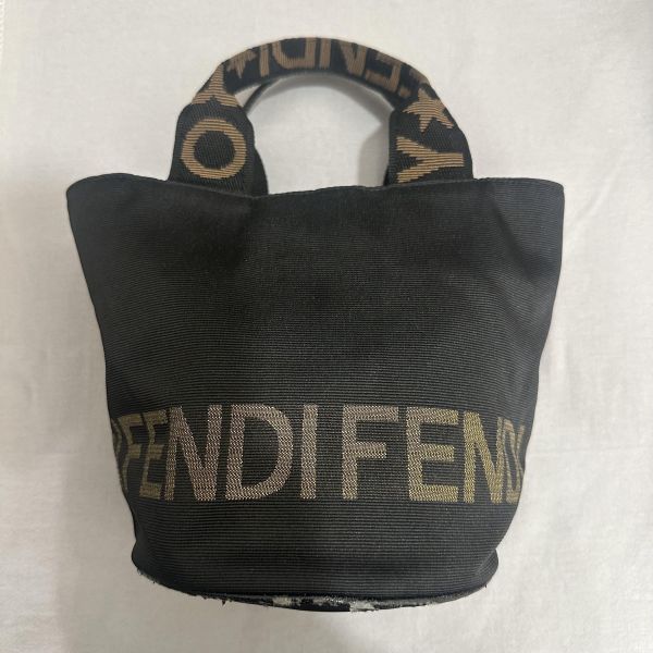 Fendi復帆布水桶迷你托特包 