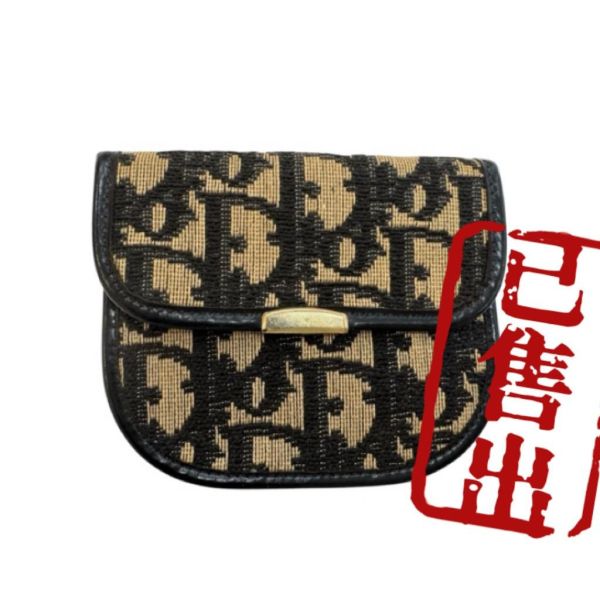 DIOR 迪奧 翻蓋式老花零錢包 