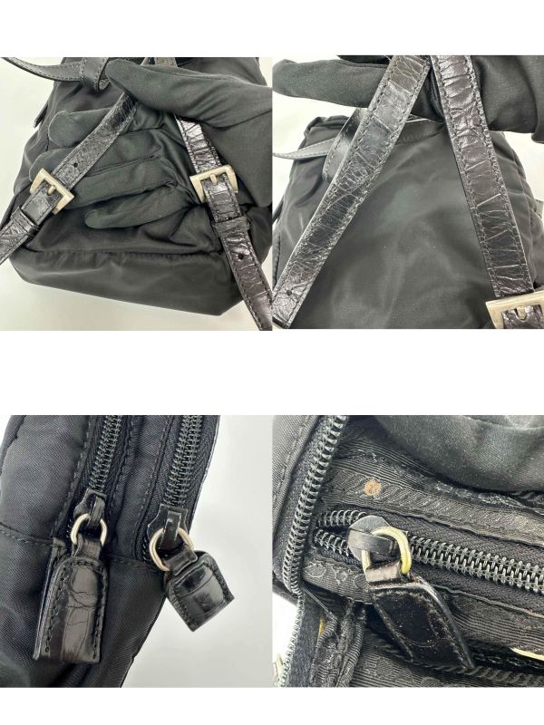 Prada 普拉達 鱷魚紋壓花後背包 