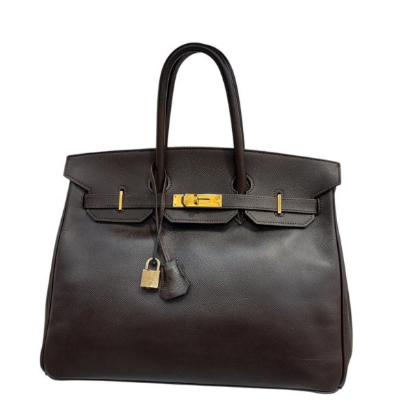 Hermès Birkin 柏金包 35 深巧克力色 