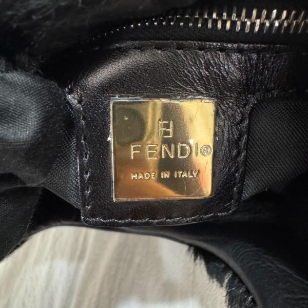 FENDI 馬毛黑色肩包 