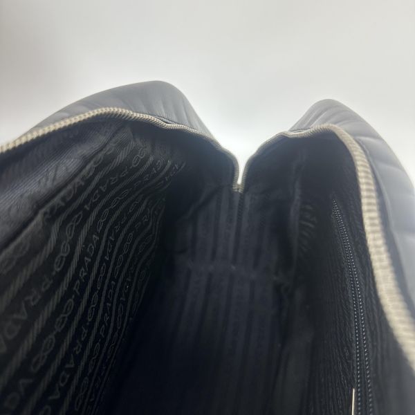 Prada Bowling Bag 黑色皮革保齡球包 