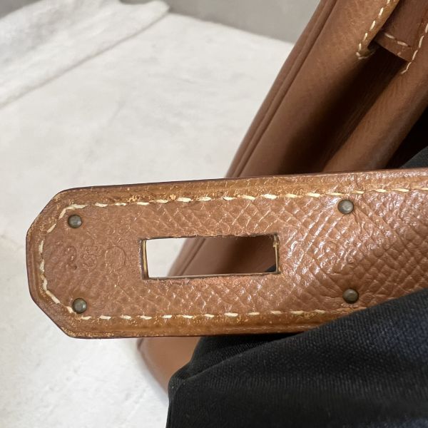 Hermès Kelly 凱莉包 35 金棕金扣 