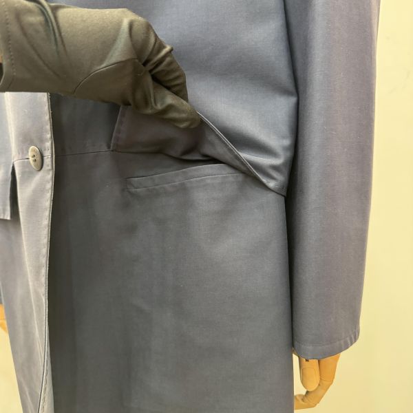 Burberry 深藍色復古女士風衣 