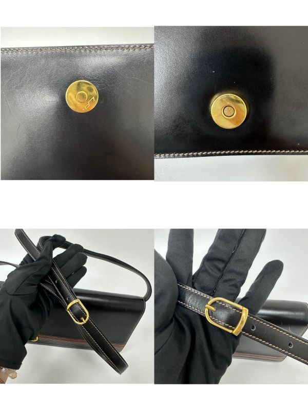 Testini 鐵獅東尼 黑色皮革斜背包 