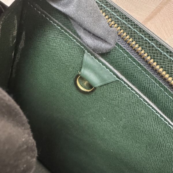 LV 綠色全皮公文包 