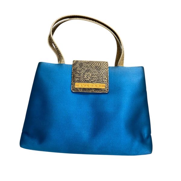 BVLGARI 寶格麗 絲綢緞面肩背包 