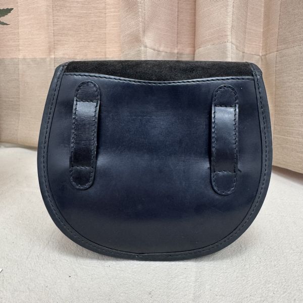 Gucci麂皮馬銜扣腰包 