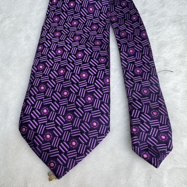 DAKS 紫色 多圖 領帶（中古） 