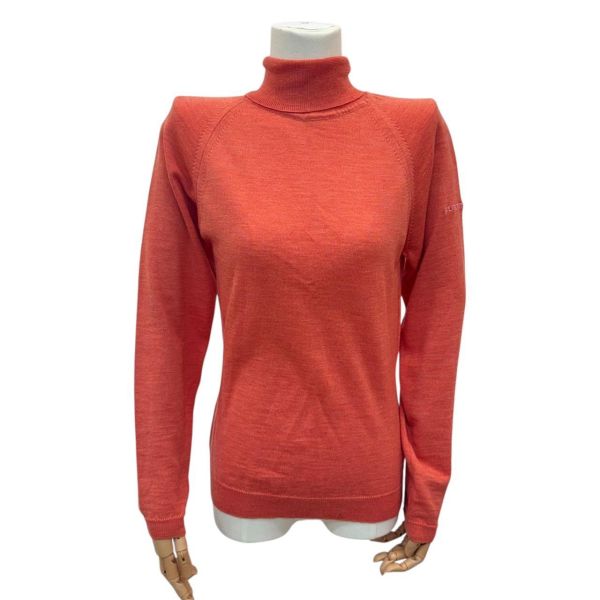 Burberry 珊瑚橙高領針織衫 