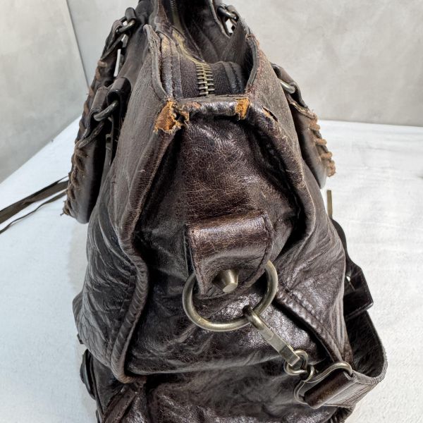 Balenciaga Le City 黑色機車包 