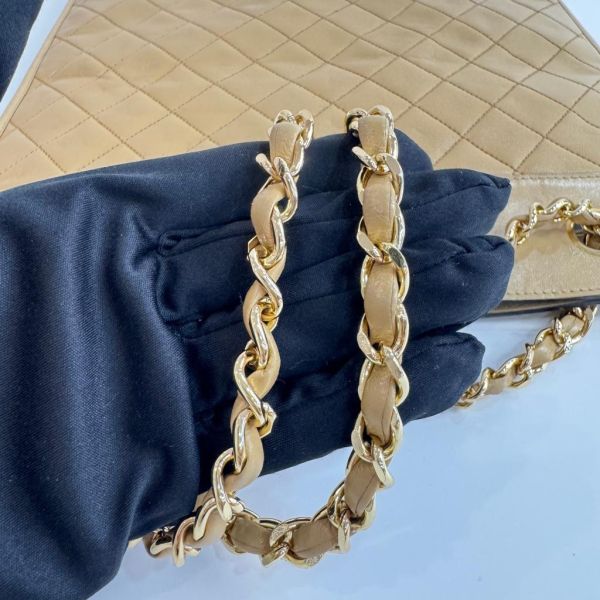 Chanel CARA Vintage奶茶色琴譜包 