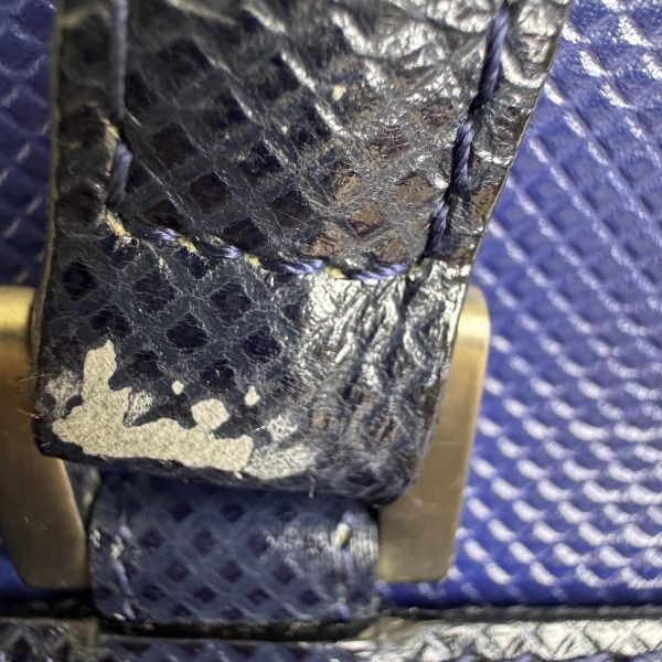 Bottega Veneta 藍黑雙色復古手提包 