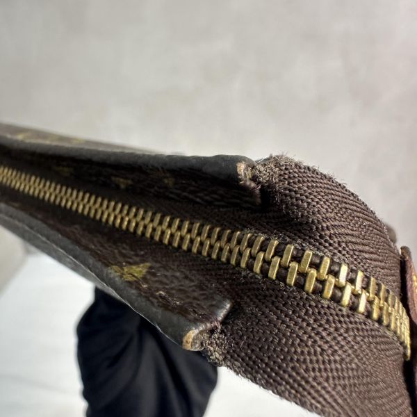 Louis Vuitton 中古老花迷你洗漱手拿包 