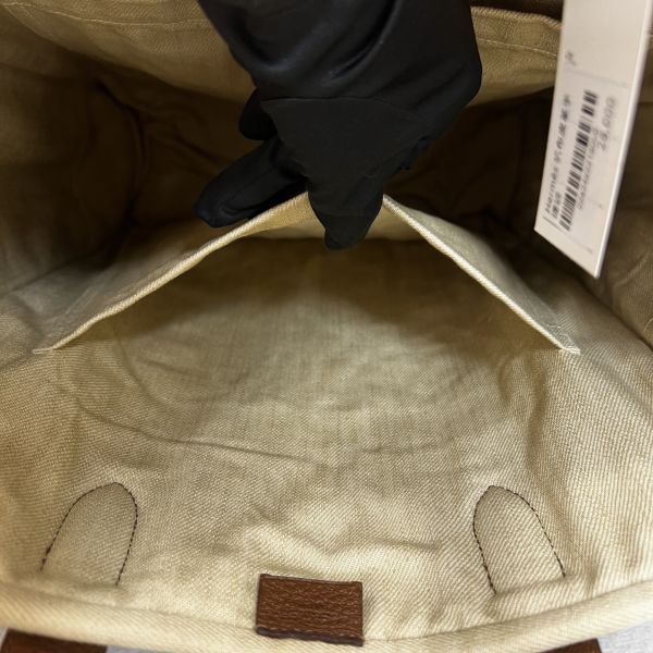 Hermès 帆布皮革手提袋 