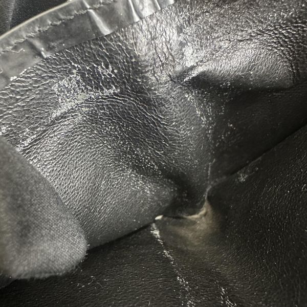 Gucci 黑色漆皮零錢袋短夾 