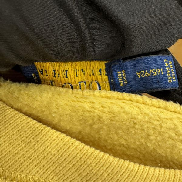 Polo Ralph Lauren鵝黃色衛衣 