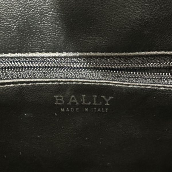 Bally古典縫皮革鏈條單肩包 