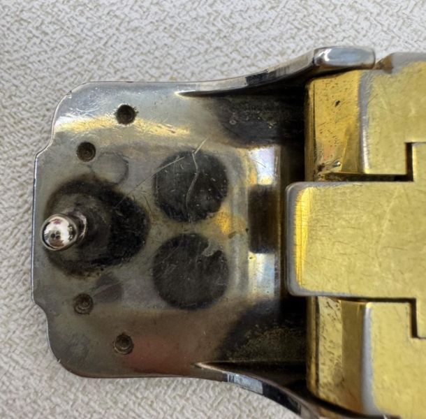 Cartier 卡地亞 金x銀頭 棕色皮革 皮帶 腰帶 